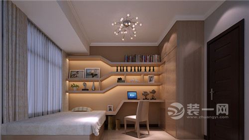 兼具电脑桌|书桌的书房装修设计效果图