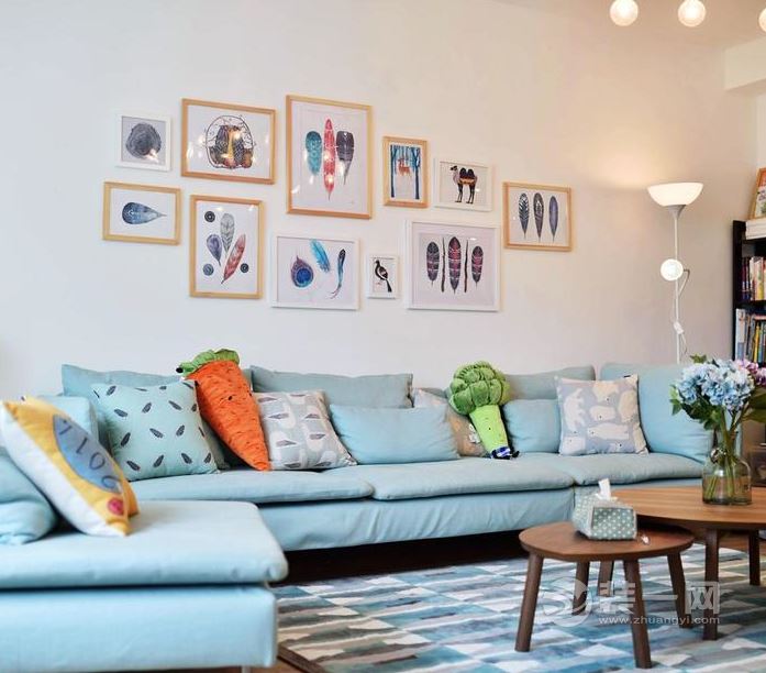 78平米二居室混搭风格装修设计 温馨幸福的家庭氛围